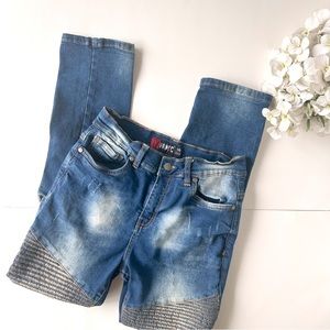 3/$20 Boys, panic jeans, motorcycle style